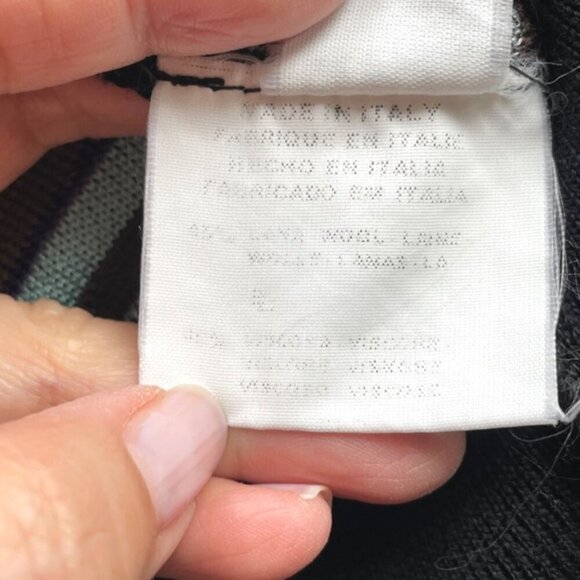 Vintage Missoni Colourful Striped Wool Blend Open Duster Cardigan - 14/L-XL 🇮🇹 - Picture 7 of 12